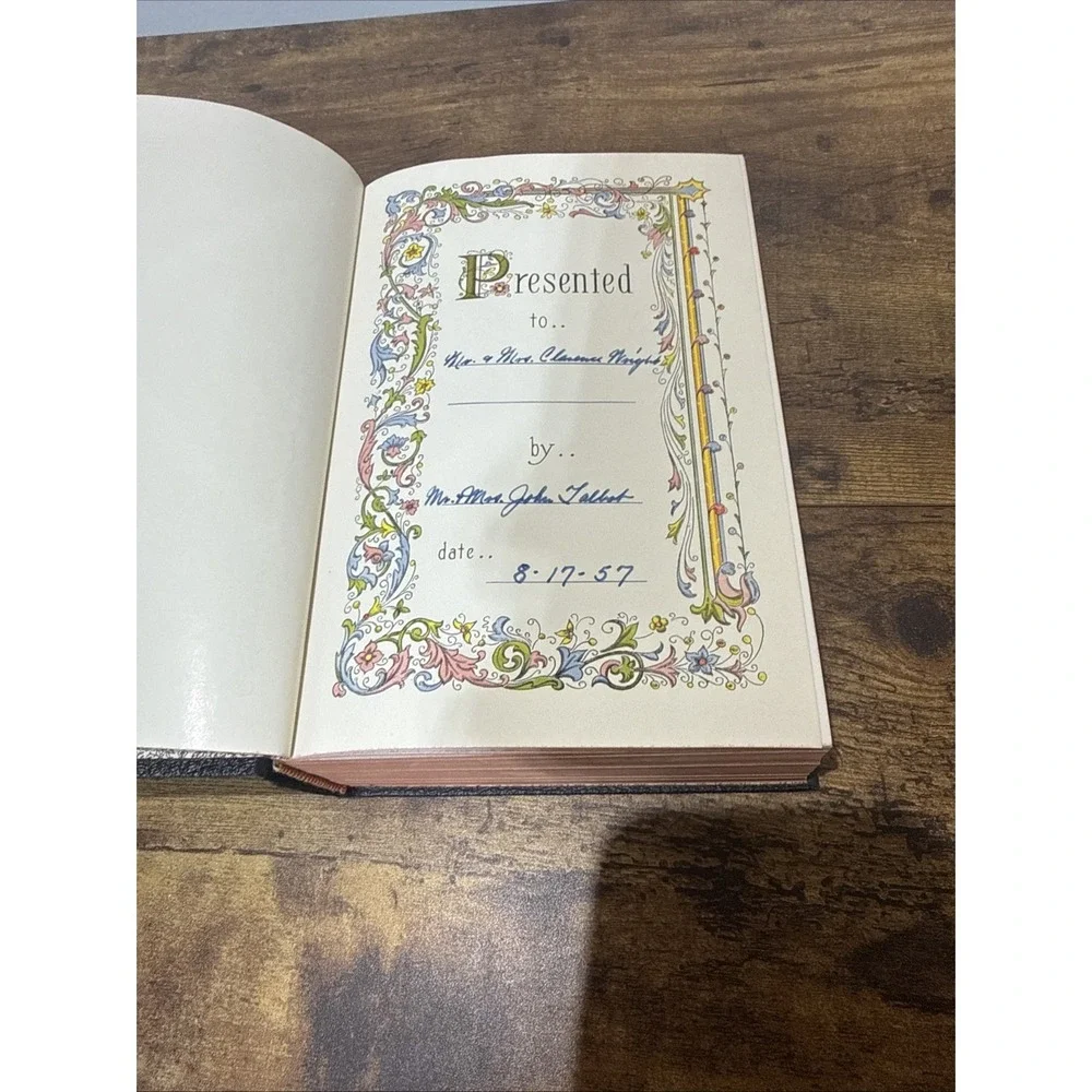Holy Bible New Catholic Edition 1954 Illustrated Hardcover USA Printed